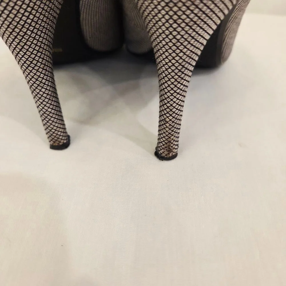 Ann Marino Tuxedo Bowtie Vintage Pumps Size 8.5